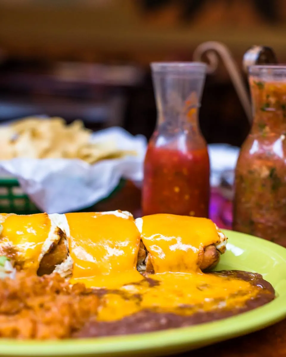 Salsa and food platter